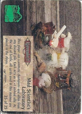 Spellfire CCG, Nightstalkers Chase 25 - Mad Scientist’s Laboratory Medium Played - Image 1 of 2