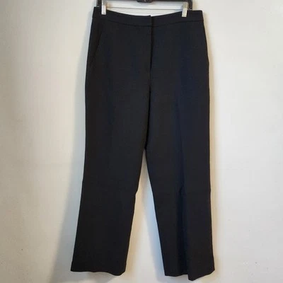 Calça social J.Crew 100% lã carreira negócios casual preta tamanho 10 - Imagem 1 de 4
