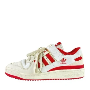 Adidas Forum 84 Men's White Red Low Top Lace Up Athletic Sneaker Shoes Size 8 - Picture 1 of 10