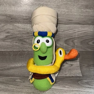 Vintage Rare VeggieTales Archibald Asparagus Jonah Yellow Duck Plush 9" - Picture 1 of 14
