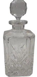 Decantador de vidrio de corte de cristal transparente con tapón diseño elegante 750 ml vajilla - Imagen 1 de 15