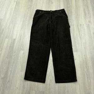 Vintage Nautica Carpenter Cordhose Herren 36x32 grün Baggy 90er Preppy  - Bild 1 von 11