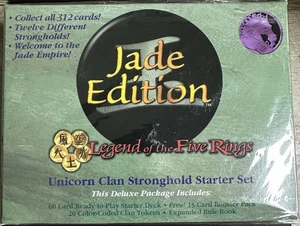 SEALED Legend of the Five Rings Jade Edition Unicorn Clan Stronghold Starter Set - Picture 1 of 4