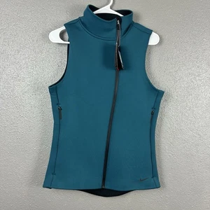Nuevo con etiquetas Chaleco Nike Therma Sphere Max 718910-307 verde azulado para mujer bolsillos de entrenamiento medianos - Imagen 1 de 19