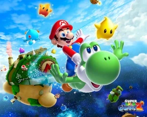 SUPER SMASH BROS MARIO YOSHI BEDROOM MURAL DECAL WALL STICKER POSTER VINYL 185A - Picture 1 of 1