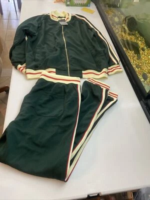 Calça jaqueta masculina estilo G 4XL verde rastreamento - Imagem 1 de 4