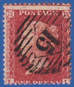 T12 GB QV 1857 1d DEEP ROSE RED PLATE 60 LL SG41 FU LONDON N.15 C10 - Foto 1 di 2