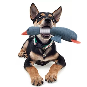 Fun Dog Toys For Aggressive Chewers Tough Large Breed And Squeaky Geese - Picture 1 of 16