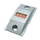 CRL Satin Aluminum Finish Open/Locked Lock Indicator Set Slide Down = "OPEN"