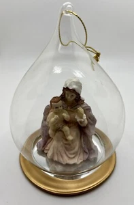 Adorno de Navidad de plástico religioso lágrima de madre María y niño #RG0-004A - Imagen 1 de 9