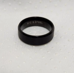Black Tungsten Ring. Color: Black. Size 10. - Picture 1 of 10