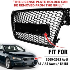 Waben Grill für Audi A4 B8 8K S4 RS4 2008-2012 Schwarz Kühlergrill 8KD807682