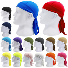 Sweat Wicking Beanie Cooling Doo Rag Sports Skull Cap Helmet Liner Hat Head Wrap