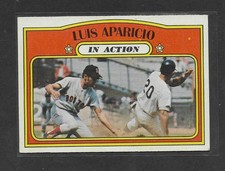 1972 Topps #314 Luis Aparicio IA, Boston Red Sox, Baseball HOF