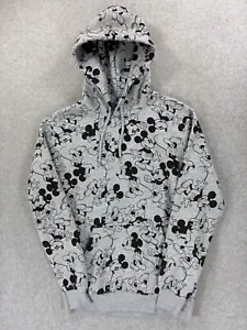 Mickey Mouse DISNEY Logos Hoodie Sweatshirt (Women's Small) Gray - Picture 1 of 13