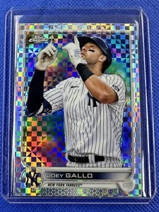 2022 #178 Joey Gallo Topps Chrome Baseball X-Fractor New York Yankees - Picture 1 of 2