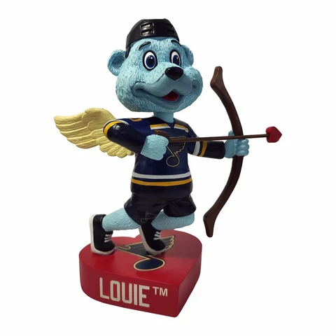 St. Louis Blues Louie Mascot Bobblehead ~ Valentine's Day ~ Limited #/144 NIB Cover