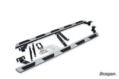 Running Boards For Audi Q7 4M 2015+ Polished Aluminium ABS Side Steps Skirts Bar - Image 1 of 4