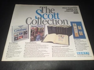 Scott Canada Stempel Album Seiten Beilage #42 - 1990 - Neu - Bild 1 von 1
