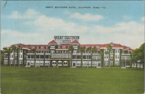 Great Southern Hotel Gulfport Mississippi MS linen postcard E972 - Picture 1 of 2
