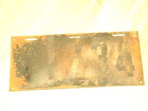 Scheunenfund Vintage Nummernschild 1921 1734 - Bild 1 von 2