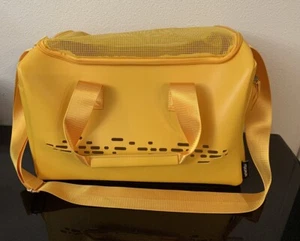 Miorun Trasportino Animali Domestici Giallo Ecopelle Nuovo Omologato Compagnia Aerea per Cane Gatto di Piccola Taglia - Foto 1 di 9
