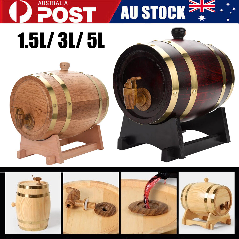 Liquor Dispenser 5l Oak Aging Barrels Whiskey Barrel Dispenser