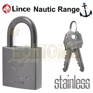 Lince 30mm Brass Weather Resistant Water Proof Marine Steel Shackle Padlocks - Picture 1 of 2