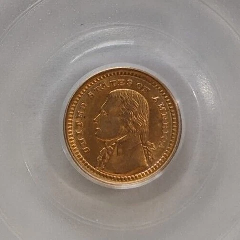 CHOICE CAC 1903 $1 Thomas Jefferson Louisiana Purchase Commemorative Gold Dollar Cover