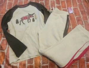 Gymboree Boys Moose Set Sz 10 Shirt Vguc Sweatpants Nwt - Picture 1 of 1