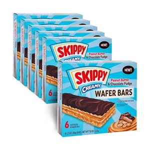 Skippy Peanut Butter & Chocolate Fudge Wafer Bars - Pack of 36 - Picture 1 of 7