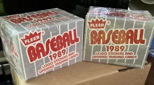 Lote de 2 Fleer Baseball 1989 actualización negociada sellado de fábrica - Imagen 1 de 2