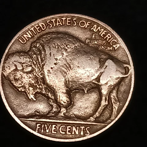 1921-P Buffalo Nickel 5 Cents~High Grade Details/Full Horn Cover