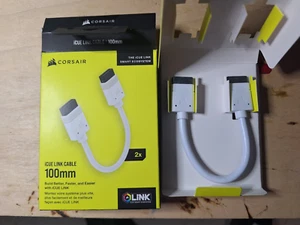 Corsair Icue Link cable white 100mm Straight connector- 1 -piece - Picture 1 of 1