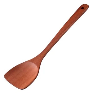 14-inch Cherry Wooden Spatula Turner Long Handle Wood Kitchen Spatula Turner ... - Picture 1 of 4