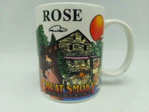 Great Smoky Mountains With The Name Rose Coffee Mug Cup - Picture 1 of 7