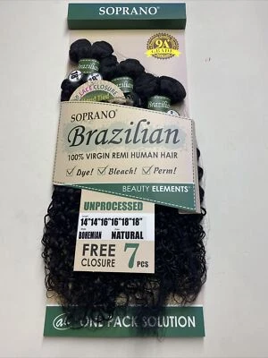 SOPRANO BRASILEÑA 14",16",18" + CIERRE BOHEMIO_#NATURAL Foto 1 de 4