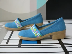 Damen Hausschuhe Halbschuhe VeganSchuhe 70er TRUE VINTAGE 70s women's shoes NOS - Bild 1 von 11