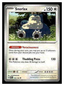 Pokemon Snorlax 143/165 Scarlet & Violet 151 - Picture 1 of 1