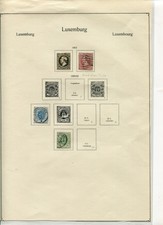 Sammlung LUXEMBURG 1852-1926