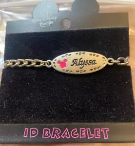 Disneyland Resort Mickey Mouse ID Armband Alyssa Name silberfarben - Bild 1 von 6
