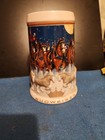 Budweiser Holiday Beer Stein 2005 CS628 Clydesdale Collectible Anheuser Busch for sale