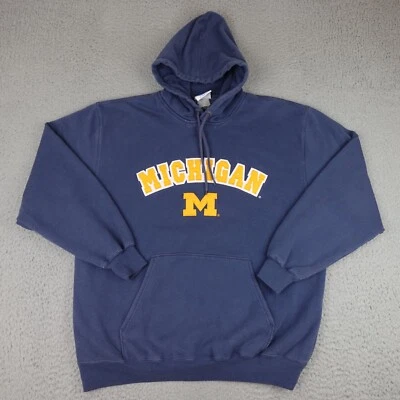 Sudadera Michigan Wolverines Para Hombre Extra Grande Azul Sudadera con Capucha NFL Fútbol Foto 1 de 4