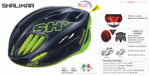 SH+ (SH Plus) Shalimar Gravel Bicycle Helmet -Matte Black/Green L/XL kask giro - Picture 1 of 2