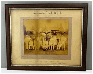 Hampshire Boscombe Cricket Club 1896 Original Photo Shield Winners Named Players - Picture 1 of 7