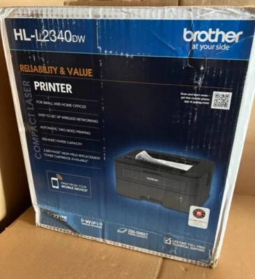 Brother HLL2340DW Standard Laser Printer FULLY TESTED A-1 Condition 9 pages - Image 1 of 4