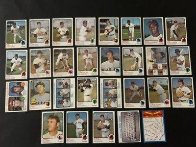 1973 Topps Boston Red Sox conjunto completo de equipo Yastzemski Dwight EVANS novato Fisk Foto 1 de 4