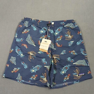 Patagonia Shorts Herren M Tidepool blau Baggies lang 7" lockere Passform gefüttert neu mit Etikett - Bild 1 von 11