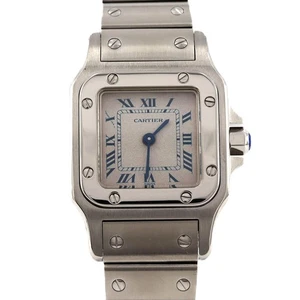Authentic Cartier Santos Garbe SM W20017D6 SS Quartz #260-007-299-6782 - Picture 1 of 9