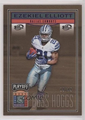2016 Panini Playoff Boss Hoggs 2nd Down /49 Ezekiel Elliott #BH-EE Rookie RC - Image 1 of 2